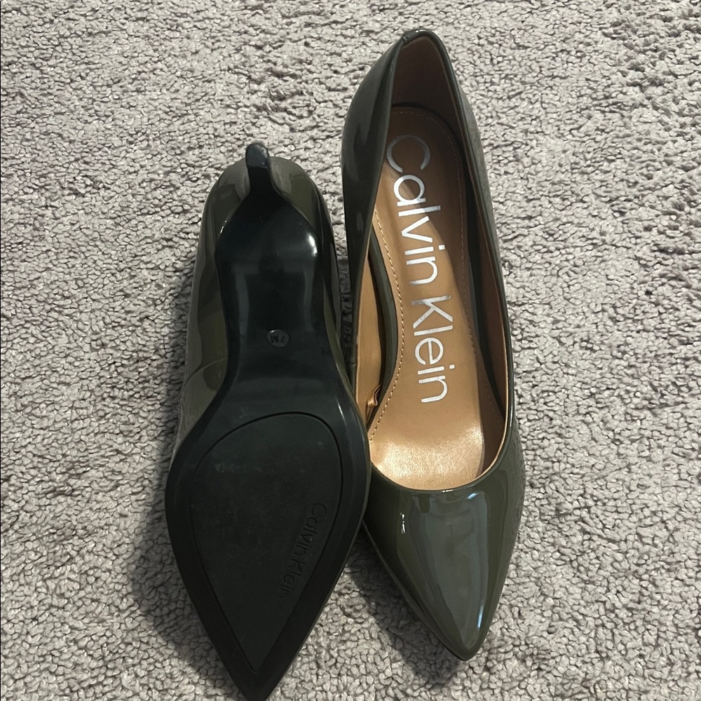 Calvin Klein Women's Dark Green Heels - Picture 2 of 2